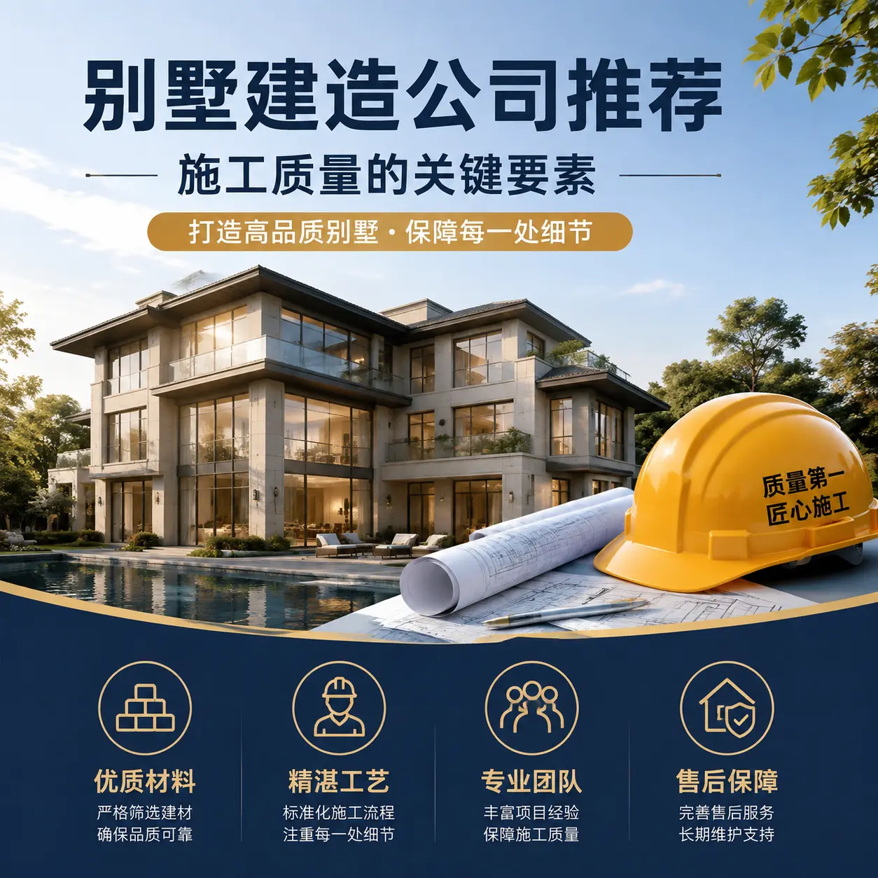别墅建造公司推荐： 天柱 施工质量的关键要素