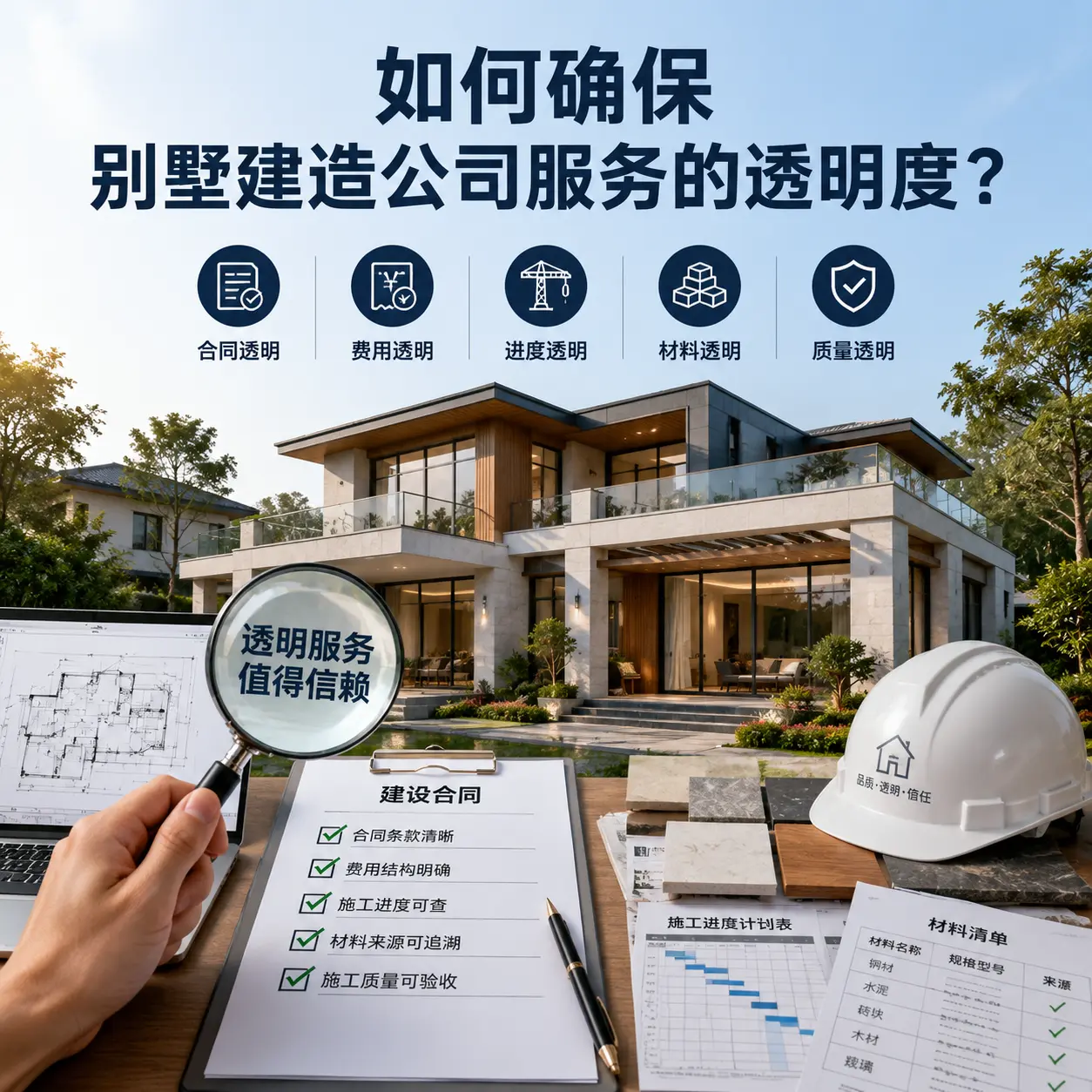 在 天柱 如何确保别墅建造公司服务的透明度?