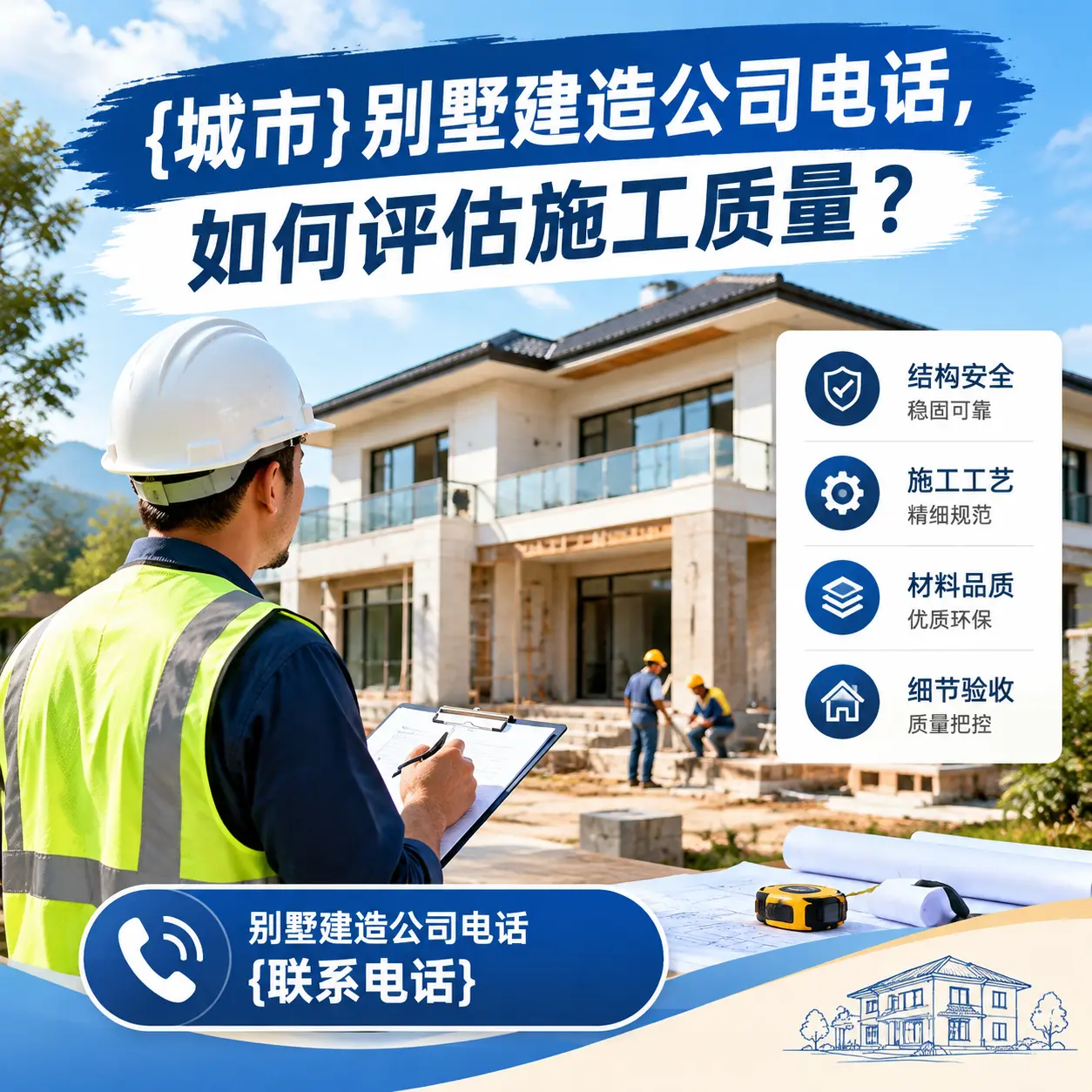 天柱别墅建造公司电话,如何评估施工质量?