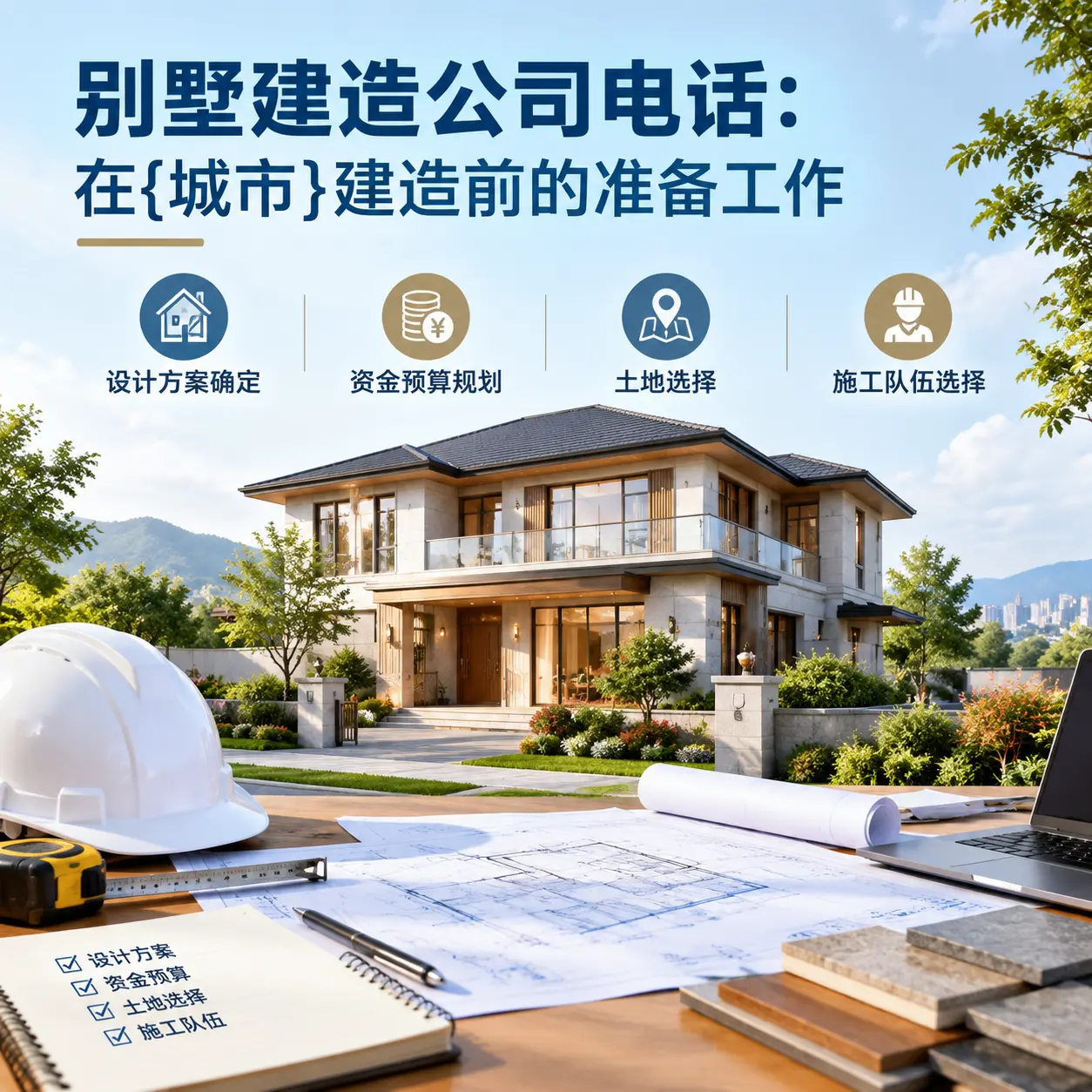 别墅建造公司电话：在天柱建造前的准备工作