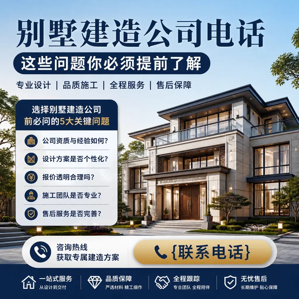 天柱别墅建造公司电话,这些问题你必须提前了解